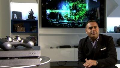 Marc Cieslak with PlayStation 4