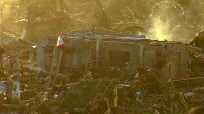 Building destroyed in Guiuan