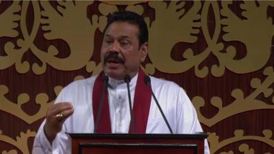 Sri Lankan President Mahinda Rajapaksa