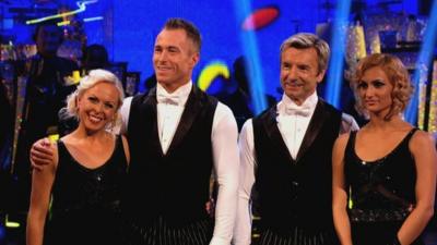 Torvill and Dean and their Strictly dance partners