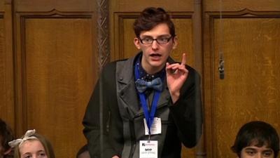 A member of the UK Youth Parliament