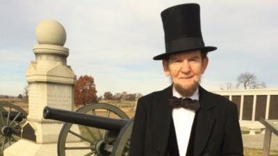 Jim Getty as Abraham Lincoln