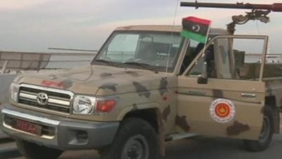 Libyan army vehicle