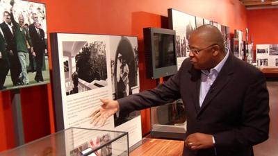 Milton Nkosi in the Nelson Mandela Centre of Memory