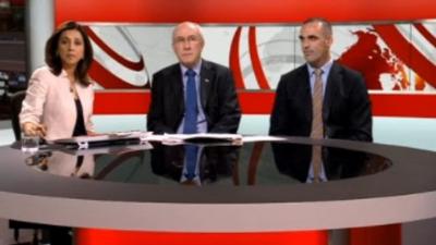 From left: Riz Lateef, Leon Daniels and Danny Williams