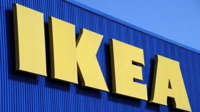 Ikea logo on shop