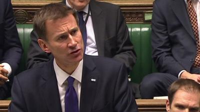 Health Secretary Jeremy Hunt