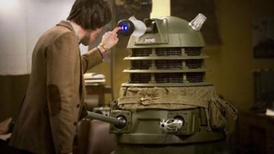 Dalek alongside the Doctor played by Matt Smith