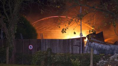 Blooms Garden Centre fire