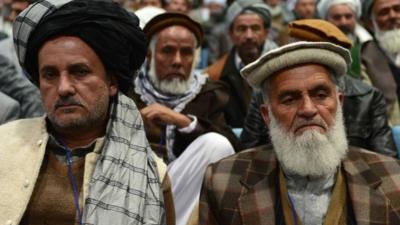 Members of the Afghan Loya Jirga