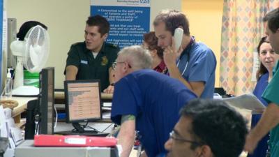 Staff at Barnsley hospital