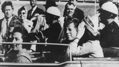 JFK in Dallas shortly before he was shot