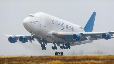 Dreamlifter takes off