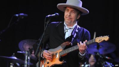 (File photo) Bob Dylan performing in 2012
