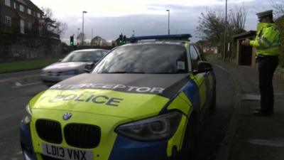 Sussex Police interceptor vehicle