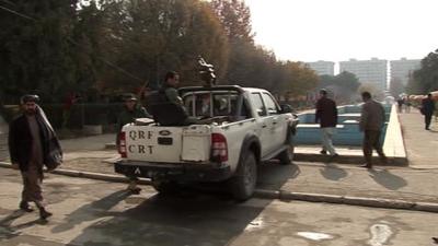 Security personnel in Kabul