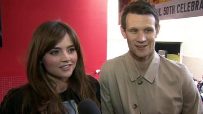 Matt Smith and Jenna Coleman