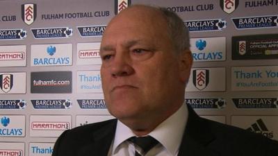 Fulham manager Martin Jol