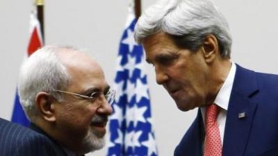 Iran FM Mohammad Javad Zarif and US Secretary of State John Kerry (24 Nov)