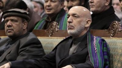 Afghan President Hamid Karzai attends final day of Loya Jirga in Kabul