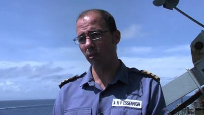 Cdr Angus Essenhigh from HMS Daring