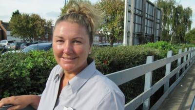 East Coast Trains worker Sharon Willett