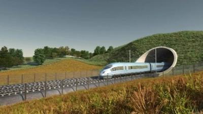 HS2 rail graphic