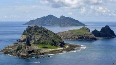 Islands in the East China Sea, called Senkaku in Japanese and Diaoyu in Chinese