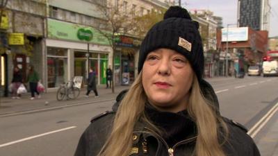 A woman gives her opinion on payday loans