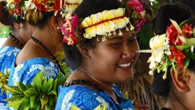 Tuvala's traditional dancers