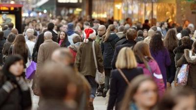 Christmas shoppers