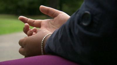 Close up of hands