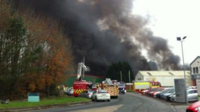 Fire at Llandow