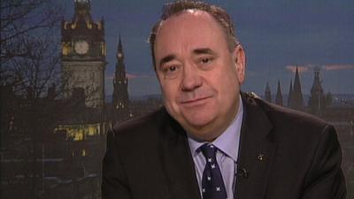 Scottish first minister Alex Salmond