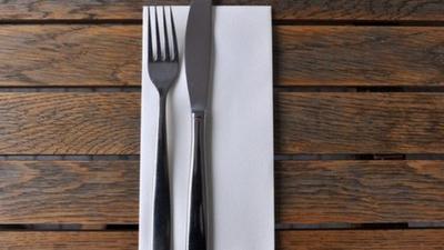 A knife and fork