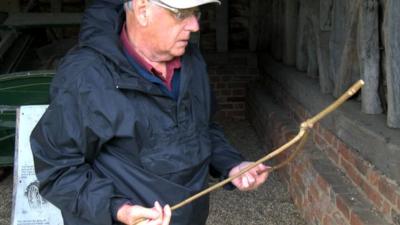 Dowsing for water