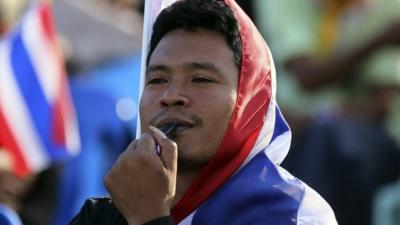 Anti-government protester Thailand