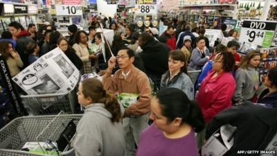 American shoppers on Black Friday