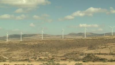 Wind turbines in Ethiopia