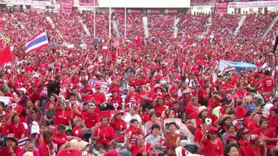 Red shirt protesters