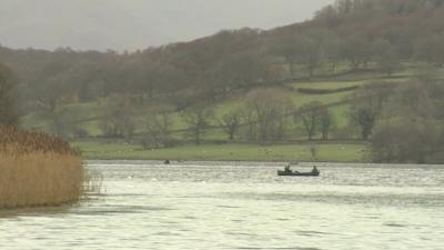 A boat on Esthwaite Water