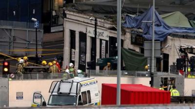 Rescue work continues at The Clutha