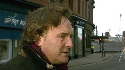 Alan Crassan, owner of the Clutha Vaults pub in Glasgow