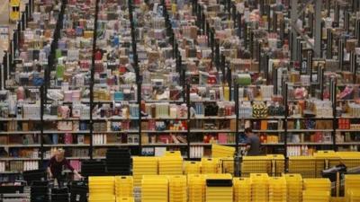 An Amazon warehouse