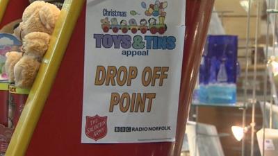 Drop-off popint for Toys and Tins appeal