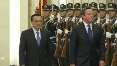 David Cameron and Premier Li Keqiang