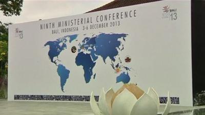 WTO conference in Bali, Indonesia