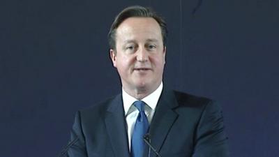 David Cameron in China