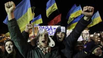 Protesters shout slogans