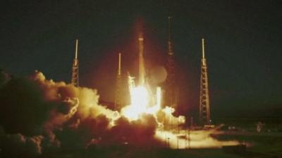 Launch of Falcon 9 rocket